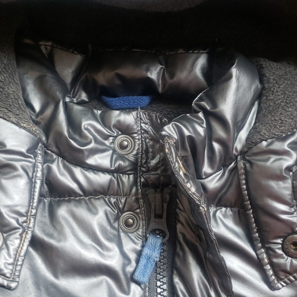 🎉HP🎉Baby Gap metallic puffer jacket 12-18m 🐃 - Picture 2 of 4